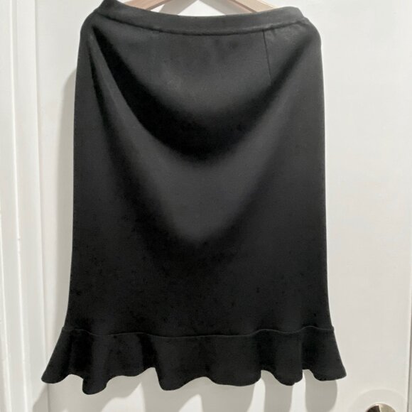 Misook Quiet Luxury Minimalist Office Siren Corpcore Preppy Rib Knit Skirt S - Picture 1 of 6